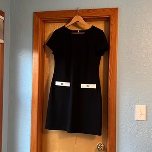 Tommy Hilfiger short sleeve black dress, worn once, size 10